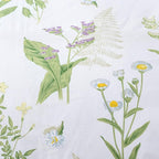 FADFAY Duvet Cover Set Queen Shabby Green Daisy and Lavender Flowers 100% Cotton - Image 9