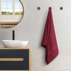 Avalon Towels Red Bath Towels Set of 4 pcs, 100% Cotton Towel Absorbent and - Image 4