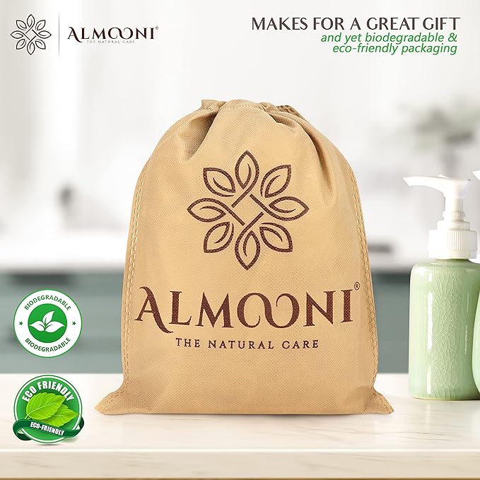 Almooni Natural Loofah Exfoliating Facial Scrubber, Made - Image 6