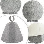 JaGely Sauna Hat for Men Women Sauna Hat Vaporarium Cap Russian Banya Cap for - Image 3