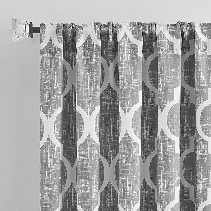 Beauoop 100% Blackout Curtains 84 Inches Long 2 Panels - Image 2