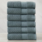 NY Loft 100% Cotton Hand Towel 6 Pack Hand Towel Set | Super Soft & Absorbent - Image 8