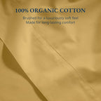 Lane Linen 100% Organic Cotton Twin Size Flat Sheet Only - Image 5
