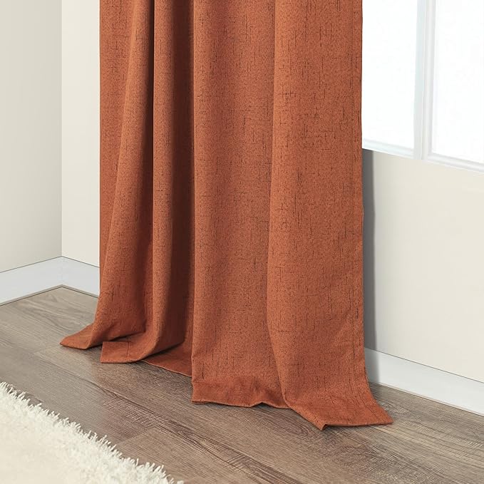 Pitalk Terracotta Blackout Curtains - Image 7