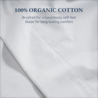 Lane Linen 100% Organic Cotton Twin Size Flat Sheet Only - Image 5