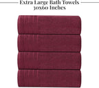 Tens Towels Pack of 4 Extra Large Bath Towels 30 x 60 Inches, 100% Cotton - Image 7