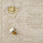 Brown 8x10 Area Rug Washable Vintage Carpet - Image 8