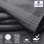 GLAMBURG Ultra Soft 8-Piece Towel Set - Image 2