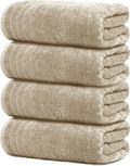 Tens Towels Pack of 4 Extra Large Bath Towels 30 x 60 Inches, 100% Cotton by TensTowels
