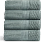 Springtree Home 100% Cotton Bath Towel Set of 4 | Super Soft & Absorbent by SpringtreeHome