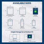 Queen Size Mattress Protector Waterproof 2 Pack, Premium 200 GSM Terry Mattress - Image 3