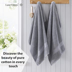 LANE LINEN 100% Long Staple Cotton Bath Sheets Set of 2 - Image 3
