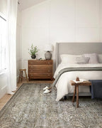 Loloi Layla Collection LAY-13 Antique/Moss 5'-0" x 7'-6" .13" Thick Area Rug - Image 3