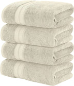 Modern Threads 4-Pack SpunLoft Bath Towel Sand 30x54 by ModernThreads