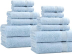 Superior Egyptian Cotton 12-Piece Towel Set, Guest Bath Decor Essentials - Image 2
