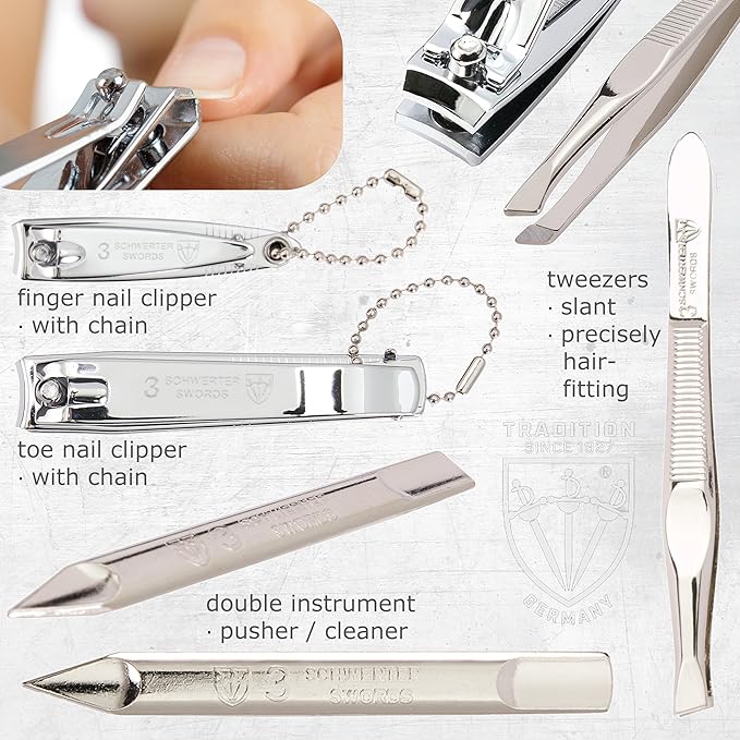 Swords Germany - brand quality 8 piece manicure pedicure grooming kit set - Image 4