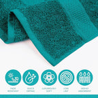 Pleasant Home Bath Towels Set of 6 100% Cotton, 515 GSM | Lightweight, Soft & - Image 3