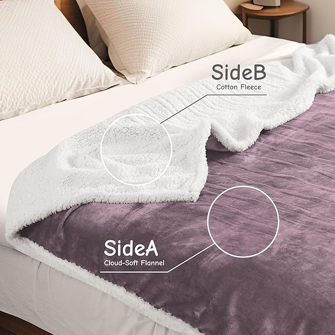 Electric Heated Blanket Queen Size 84"x90", Soft Flannel - Image 4