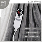 Heated Blanket Electric Throw Size 50''x60'' - Image 3