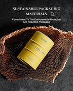 M&SENSE Lemon Candle Large for Home Scented, Lemon Soy Candles 21.2oz 120 Hour - Image 5