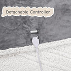 Electric Heated Blanket Queen Size 84"x90", Soft Flannel - Image 6