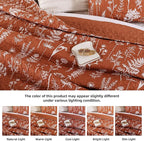 JANZAA Terracotta Bed Spread Boho Quilt - Image 4