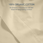 Lane Linen 100% Organic Cotton Twin XL Size Flat Sheet Only - Image 5