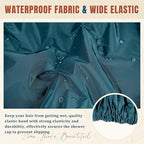 Reusable Shower Cap for Women, Large Waterproof Shower Bonnet - Image 6