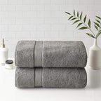 Madison Park 800GSM Bath Sheet Towel Oversized 34" x 68" 2 Pack 100% Cotton - Image 2