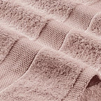 White Classic Pink Bath Towels 27x54 Inch, Cotton Towel Set - Image 8
