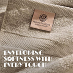 White Classic Wealuxe Taupe Hand Towels - Image 3