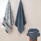 Modern Threads Floral Trail 6-Piece 100% Cotton Towel Set – Reversible Yarn - Image 2