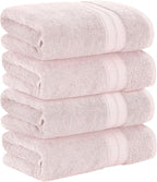 Modern Threads 4-Pack SpunLoft Bath Sheet Blush 35x66 - Image 3