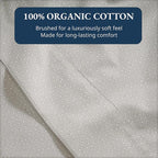 Lane Linen 100% Organic Cotton Queen Size Flat Sheet Only - Image 5