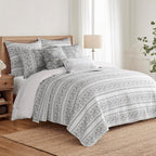 Levtex Home Adare Grey Reversible Twin/Twin XL Quilt Set - Image 4