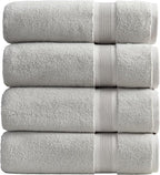Springtree Home Luxury Bamboo Rayon Bath Towel Set of 4 | 35% Bamboo Rayon by SpringtreeHome
