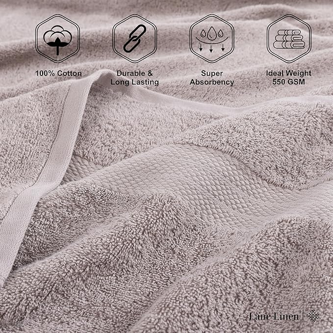 LANE LINEN Oversized Bath Towels Set of 2 - Image 6