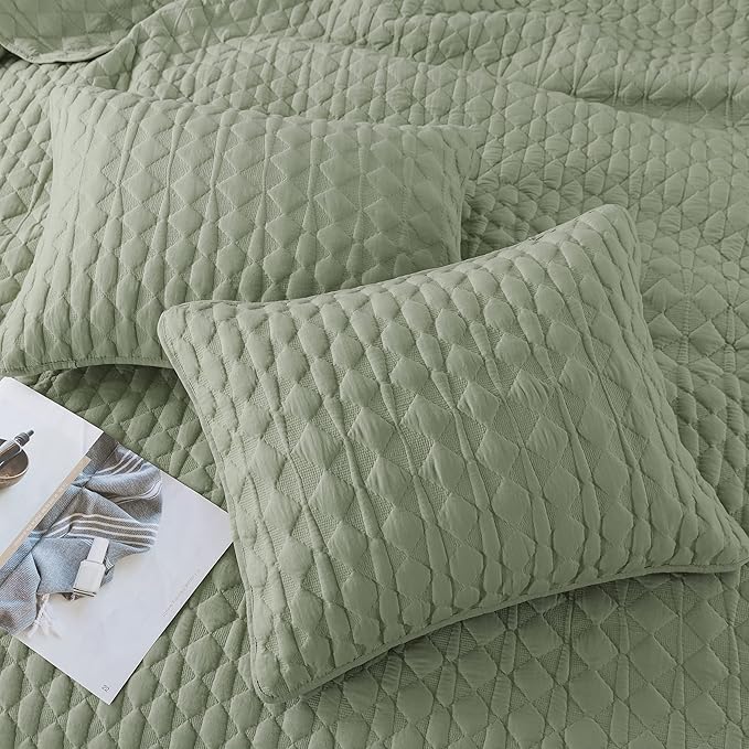 WDCOZY Oversized California Cal King Size Quilt Bedding Sets - Image 4