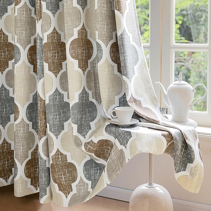 Beauoop 100% Blackout Curtains 96 Inches Long 2 Panels by Beauoop