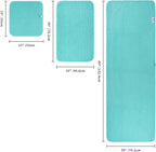 POLYTE 430 GSM Microfiber Quick Dry Lint Free Oversize Bath Towel Set, 6 Piece - Image 2