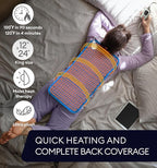 GENIANI Electric Heating Pad for Back Pain & Cramps Relief, Electric Throw - Image 7