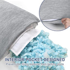 DWCN Cooling Body Pillow for Adults, 20x60 Inch Light Grey - Image 3