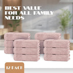 White Classic Pink Hand Towels for Bathroom Cotton Hand Towel Bulk for Gym - Image 4