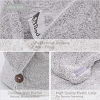 myHomeBody Hair Towel Wrap, Luxury Quick Drying Turban, Ultra Soft Absorbent - Image 5