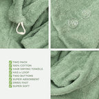 American Soft Linen 100% Cotton Hair Towels - Image 5