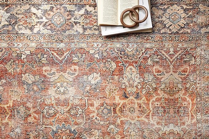 Loloi Layla Collection LAY-02 Spice/Marine 2'-0" x 5'-0" .13" Thick Accent Rug - Image 4