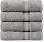 Lane Linen 100% Cotton Bath Sheets Set of 4 by LaneLinen