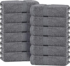 White Classic Wealuxe Grey Hand Towels by WhiteClassic