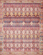 Loloi Layla Collection LAY-15 Magenta/Multi 2'-3" x 3'-9" .13" Thick Accent Rug - Image 4