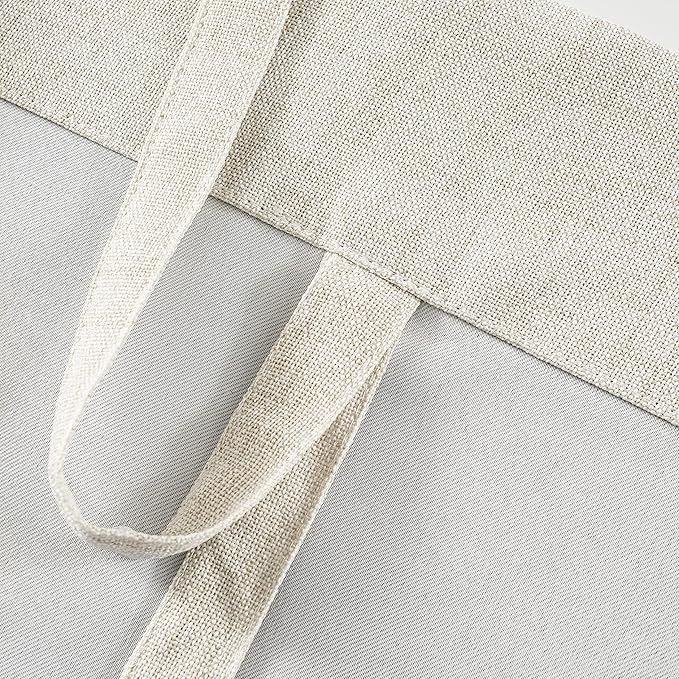DriftAway Double Layer Linen Blackout Tie Up Curtains Thermal Insulated Fully - Image 7
